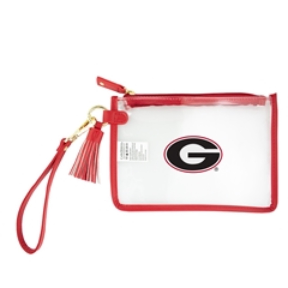 Capri Designs Clear Wristlet - University of Georgia